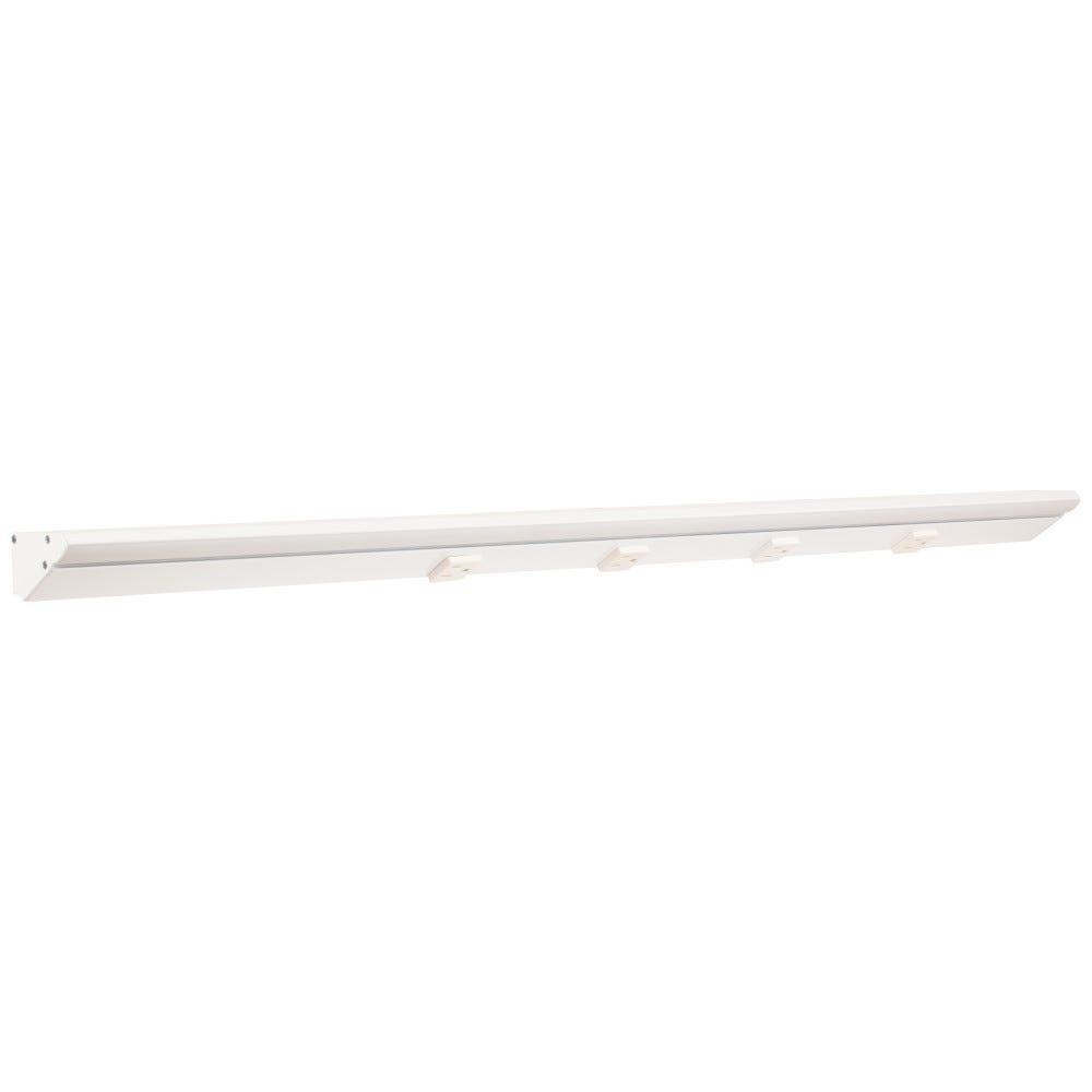 Task Lighting LP36-T6R18W-WWT 36.5" 18W Lighted Power Strip - 4 White Receptacles - CCT Tunable (27K thru 50K) - 12V - White