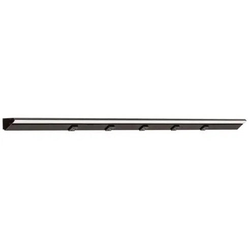 Task Lighting LP48-T6R24W-BBK 48.5" 24W Lighted Power Strip - 5 Receptacles - CCT Tunable (27K Thru 50K) - Voltage 12V - Black Finish