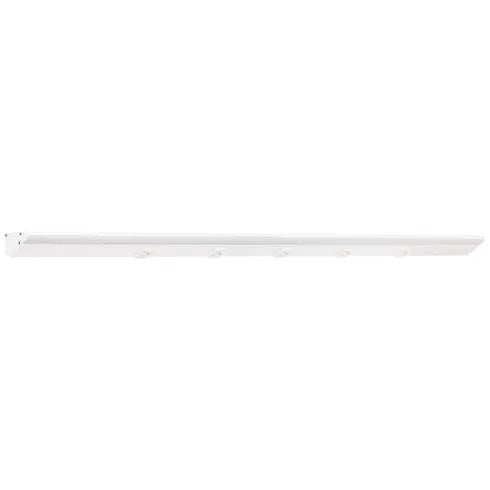 Task Lighting LP48-T6R24W-WWT 48.5" 24W Lighted Power Strip - 5 Receptacles - CCT Tunable (27K Thru 50K) - Voltage 12V - White Finish