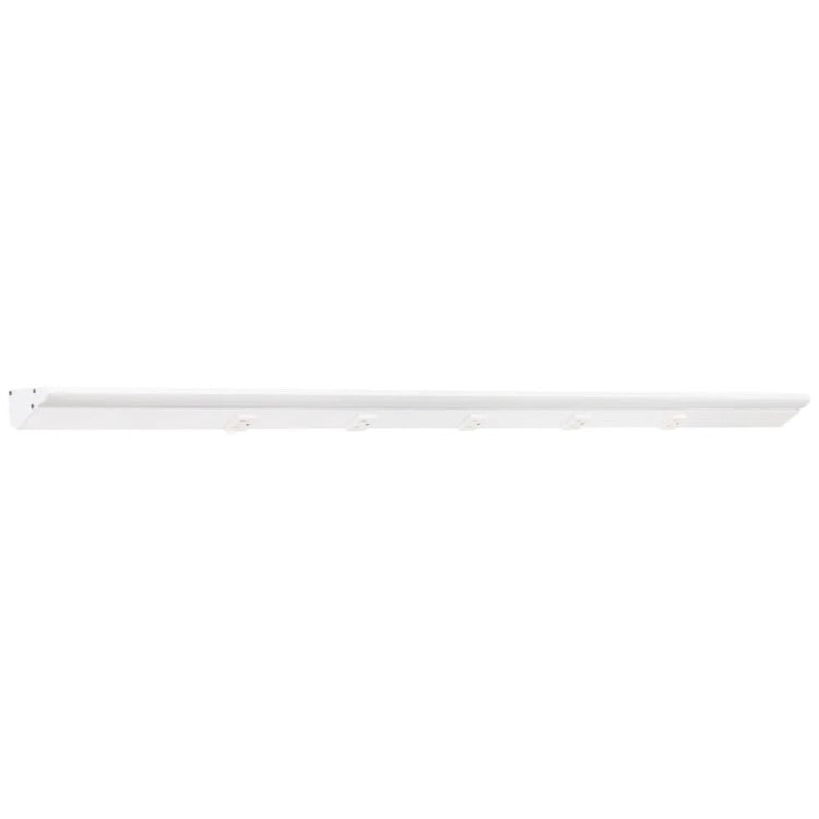 Task Lighting LP48HR24NDWWT50 48.5" 24W Lighted Power Strip - 5 Receptacles - Color Temperature 5000K - Lumens 2400 lm - Voltage 12V - White Finish