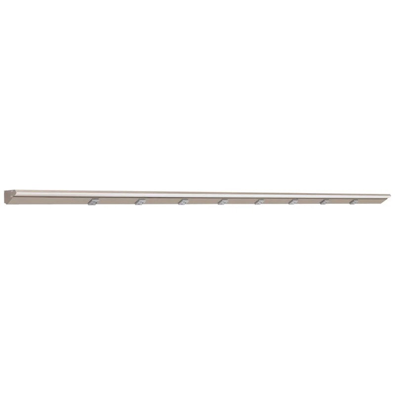Task Lighting LP72-T6R36W-GSN 72.5" 36W Lighted Power Strip - 8 Receptacles - CCT Tunable (27K Thru 50K) - Voltage 12V - Satin Nickel Finish