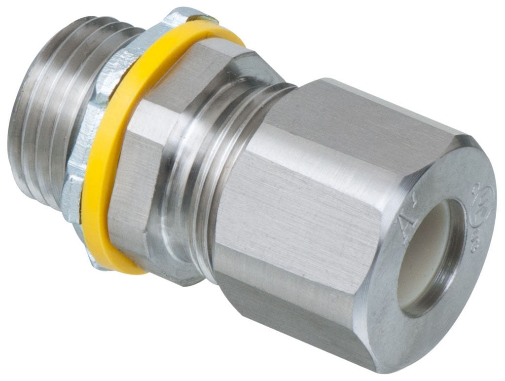 Arlington LPCG50SS 1/2" Stainless Steel Cord Connector .200/.485 Range 25 Pack