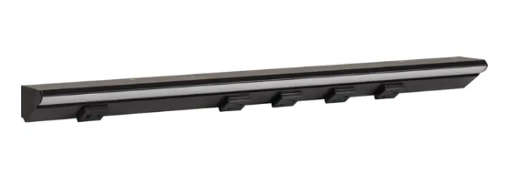 Task Lighting LPUL24S6RBBK40 24.5" Lighted Power Strip - 1,200 Lumens - 12W - 4000K - 4 Receptacles - 1 USB-A/C - 12V - Black Finish