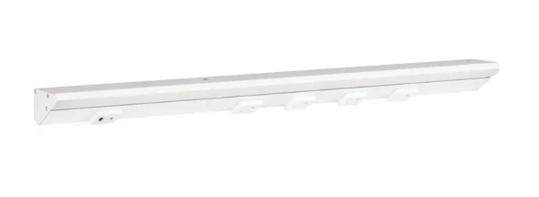 Task Lighting LPUL24T6RWWT 24.5" Lighted Power Strip - 1,200 Lumens - 12W - CCT Tunable - 4 Receptacles - 1 USB-A/C - 12V - White