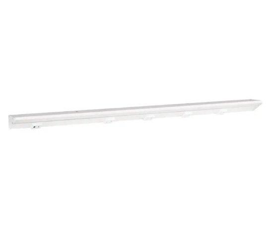 Task Lighting LPUL36T6RWWT 36.5 Inch Lighted Power Strip - 1,800 Lumens - 18W - CCT Tunable - 4 Receptacles - 1 USB-A/C - 12V - White Finish
