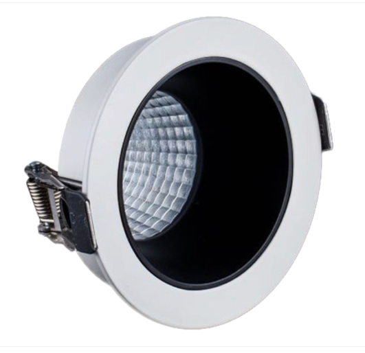 Westgate Lighting LRD-WTR3-BK, LRD Series 3 Inch Adjustable Open Wing Trim - Black White Ring