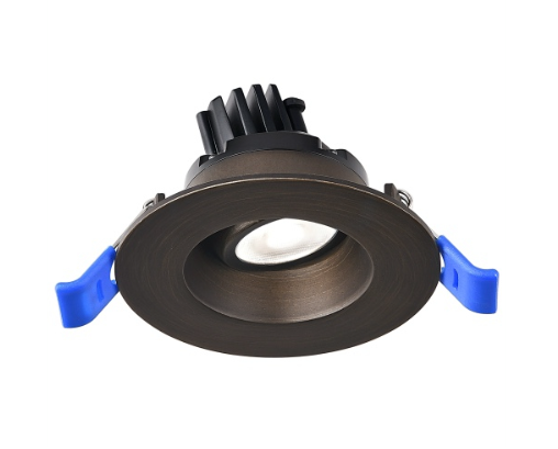 Lotus LED Lights LRG2-40K-ORB 2 Inch Round Regressed Gimbal 5W LED 4000K Oil Rubbed Bronze 24 Degree 430Lm Type IC Air-Tight Wet Location Rated 90 CRI