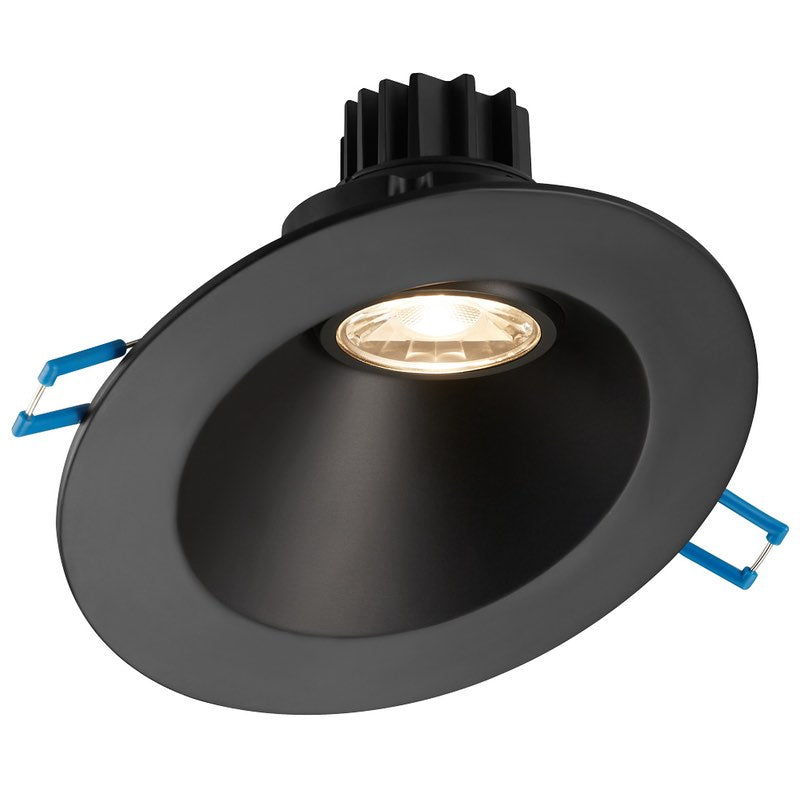 Lotus LED Lights LRG3-5CCT-4RSL-BK 4" Sloped Round Regressed Gimbal LED Downlight, Color Temperature 2700K-5000K, Lumens 650 lm, Wattage 7.5W, 120V, Black