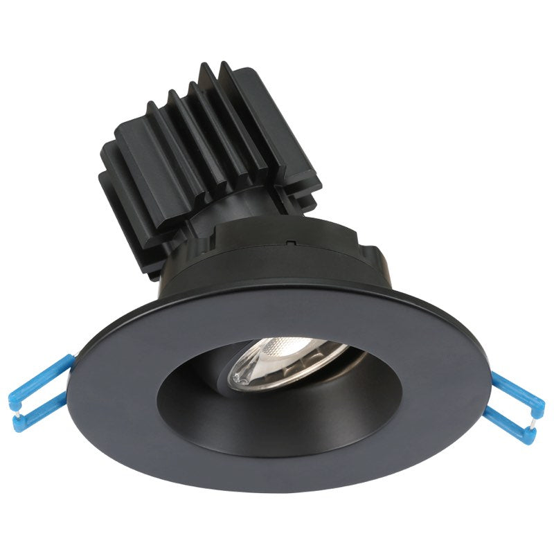 Lotus LED Lights LRG3-5CCT-HO-BK 3" Round Regressed Gimbal LED Downlight, High Output, Color Temperature 2700K-5000K, Lumens 1050 lm, Wattage 11W, 120V, Black