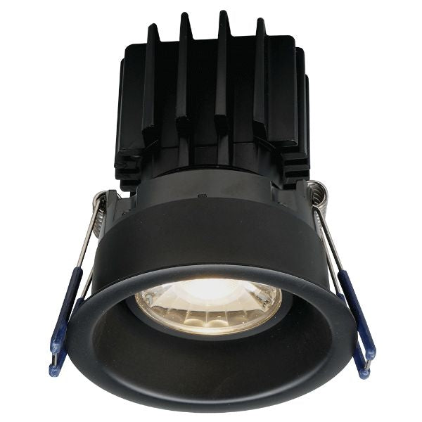Lotus LED Lights LRG3-5CCT-HO-TT-BK 3" Round Regressed Gimbal LED Downlight, High Output, Color Temperature 2700K-5000K, Thin Trim, Wattage 11W, 120V, Black