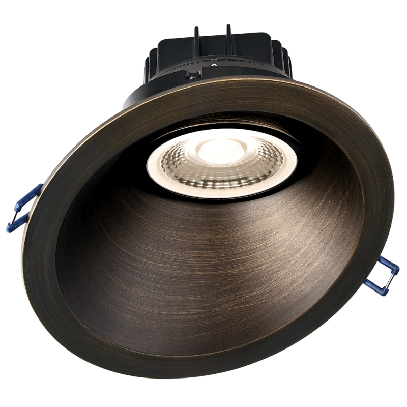 Lotus LED Lights LRG6-5CCT-HO-6RSL-ORB 6" Sloped Round Regressed Gimbal LED Downlight, 5CCT, Lumens 1700lms, 120V, Bronze Finish