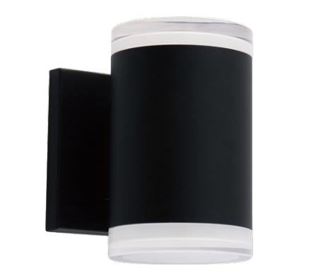 Westgate LRS-JRS-MCT-C90-BK Decorative Outdoor Wall Light Solid Acrylic 20W Tune 30/40/50K C90 Black Finish
