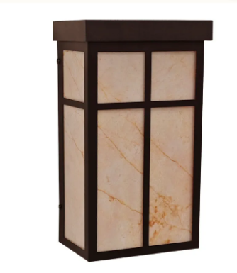 Westgate LRS-SH-12-MCTP-DT-ORB 12 Inch Shoji Window Wall Sconce Light, Selectable Wattage 9W/13W/17W, 70LM/W, 3CCT 3000K/4000K/5000K Oil Rubbed Bronze Finish