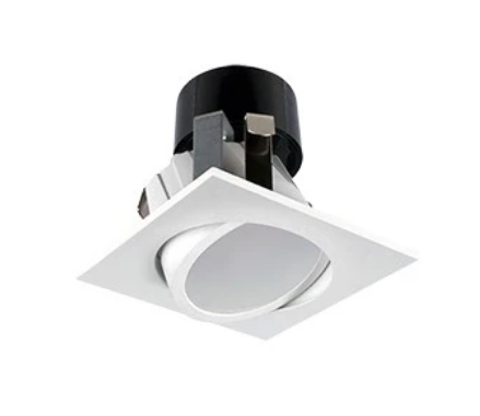 Lighting Spot 26 LS-2-247-5CCT 2 inch 5CCT selectable Square Adjustable Gimbal White LED Recessed Downlight