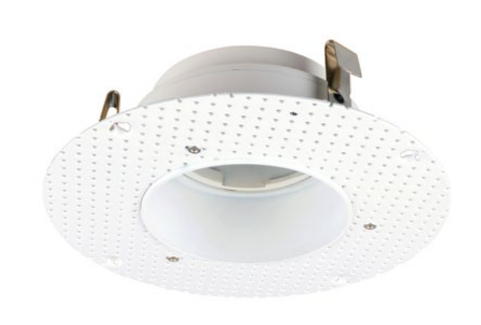 Lighting Spot 26 LS-MD-4-RND 4 Inch Round Mud Plate Trimless LED Recessed Downlight Retrofit Kit
