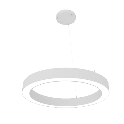 Lighting Spot 26 LS-SUPD-RP36-80WT-4CCT-WH 36" Modern Ring Pendant Up & Down Light - Color Temperature: 4CCT - Finish: White