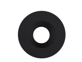 Lighting Spot 26 LS-T-1-R-BL 1” Round Trim for LS-1-5CCT, Black Finish