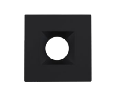 Lighting Spot 26 LS-T-1-SQ-BL 1” Square Trim for LS-1-5CCT, Black Finish
