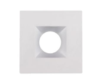 Lighting Spot 26 LS-T-2-SQ-WH 2” Square Trim for LS-1-5CCT, White Finish