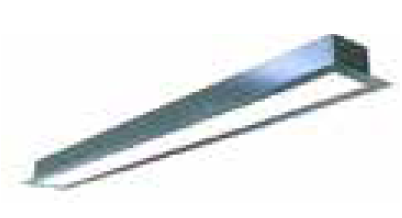 3” Wide 8ft. Flange Linear Aluminum Channel, 25W/ft. Recessed Mount, White or Silver finish