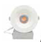 4'' LED Round Canless LED Recessed Downlight Selectable CCT (30K/40K/50K) White Finish