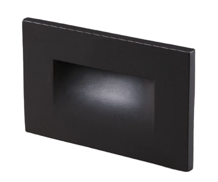 3W LED Step Light Selectable 3CCT (30K/40K/50K) Horizontal Face Plate Smooth Bronze Finish