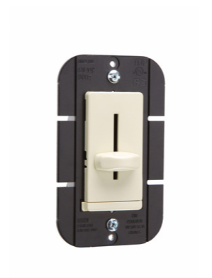 Wattstopper LS1000I LS Series Incandescent Slide Dimmer, Ivory