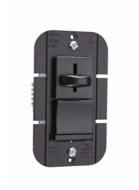 Wattstopper LS1000PBK LS Series Incandescent Slide Dimmer with Preset, Black