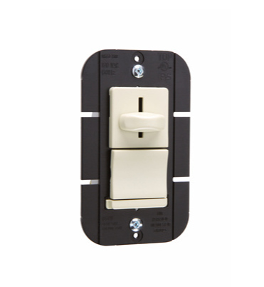 Wattstopper LS1000PLA LS Series Incandescent Slide Dimmer with Preset, Light Almond