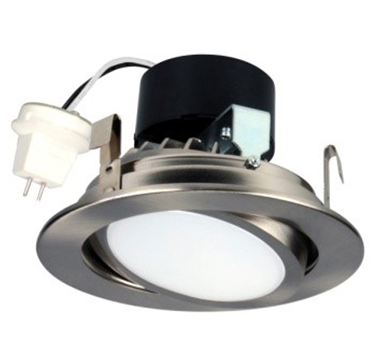4" Round Adjustable 12V Low Voltage Bi-Pin, Lumens 620 lm, Wattage 8.5W, Color Temperature 4000K, Brushed Nickel Finish