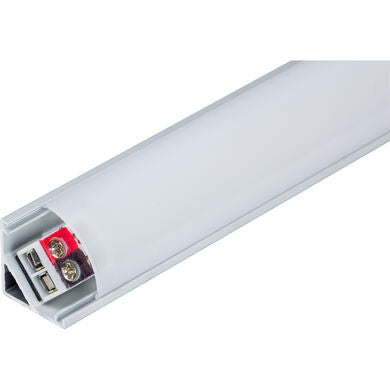 Task Lighting LS4P324V30-08W4 26-15/16" 400 Lumens/Ft. 24-Volt High Output Angled Linear Fixture, Single-White, Fits 30" Wall Cabinet, 702 Lumens/Fixture, 8 Watts, Cool White 4000K