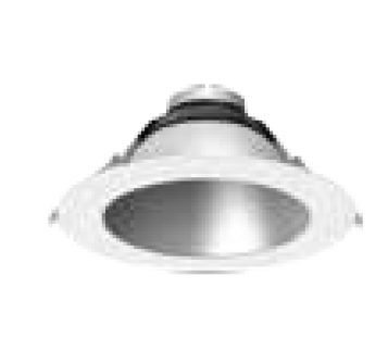 Lighting Spot 26 LSCD-6RR-SWH 6” Round Matte Silver Reflector with White Flange finish