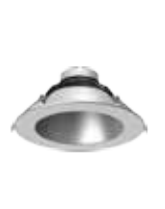 Lighting Spot 26 LSCD-8RR-SWH 8” Round Matte Silver Reflector with White Flange Finish