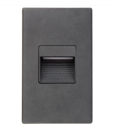Lotus LED Lights LSD-3K-BK 2.5 Watt Vertical Led Step Light - 3000k - 125 Lumens - 120v - Black Finish