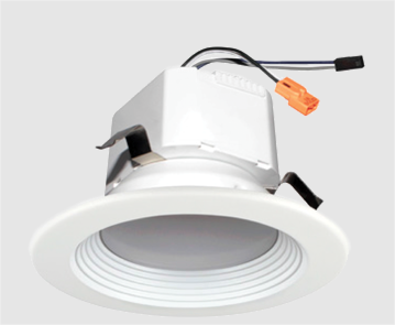 4" LED 0-10V Selectable 5CCT LED Round Baffle Recessed Retrofit Downlight