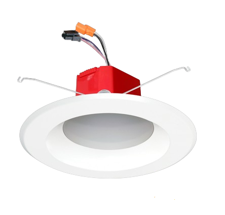 5"/6" LED 0-10V Selectable 5CCT LED Round Smooth Reflector Retrofit Downlight