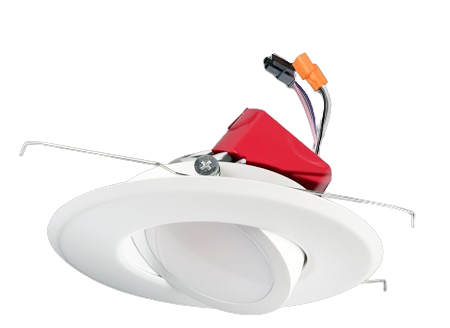 5"/6" LED 0-10V Selectable 5CCT LED Round Adjustable Gimbal Retrofit Downlight