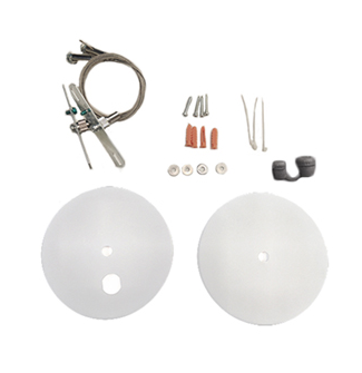 Lighting Spot 26 LSS-C-10WH 10ft. Canopy Kit, White Finish