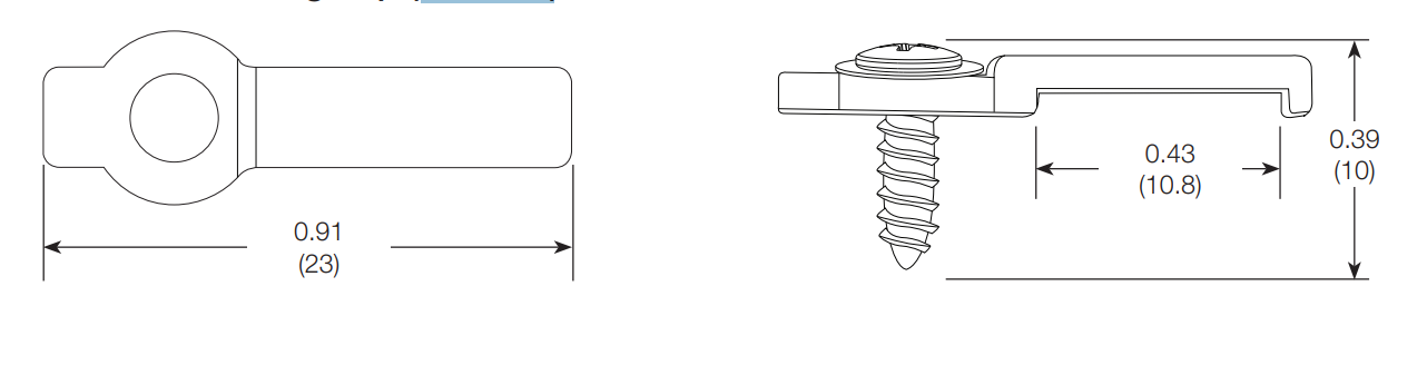Lutron LU-MK1 Lumaris Mounting Clips - 20 Pack