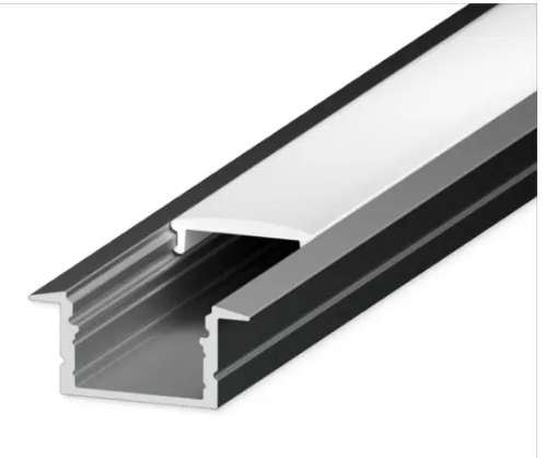 Lutron LU-RR1-K Lumaris 96" LED Tape Light Flanged Mounting Channel Bundle - Recessed Mount - Aluminum Channel - Frosted Lens - Accessories Included