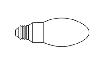 Elco Lighting LU400 Single 400W ED17 Medium Base High Pressure Sodium Lamp