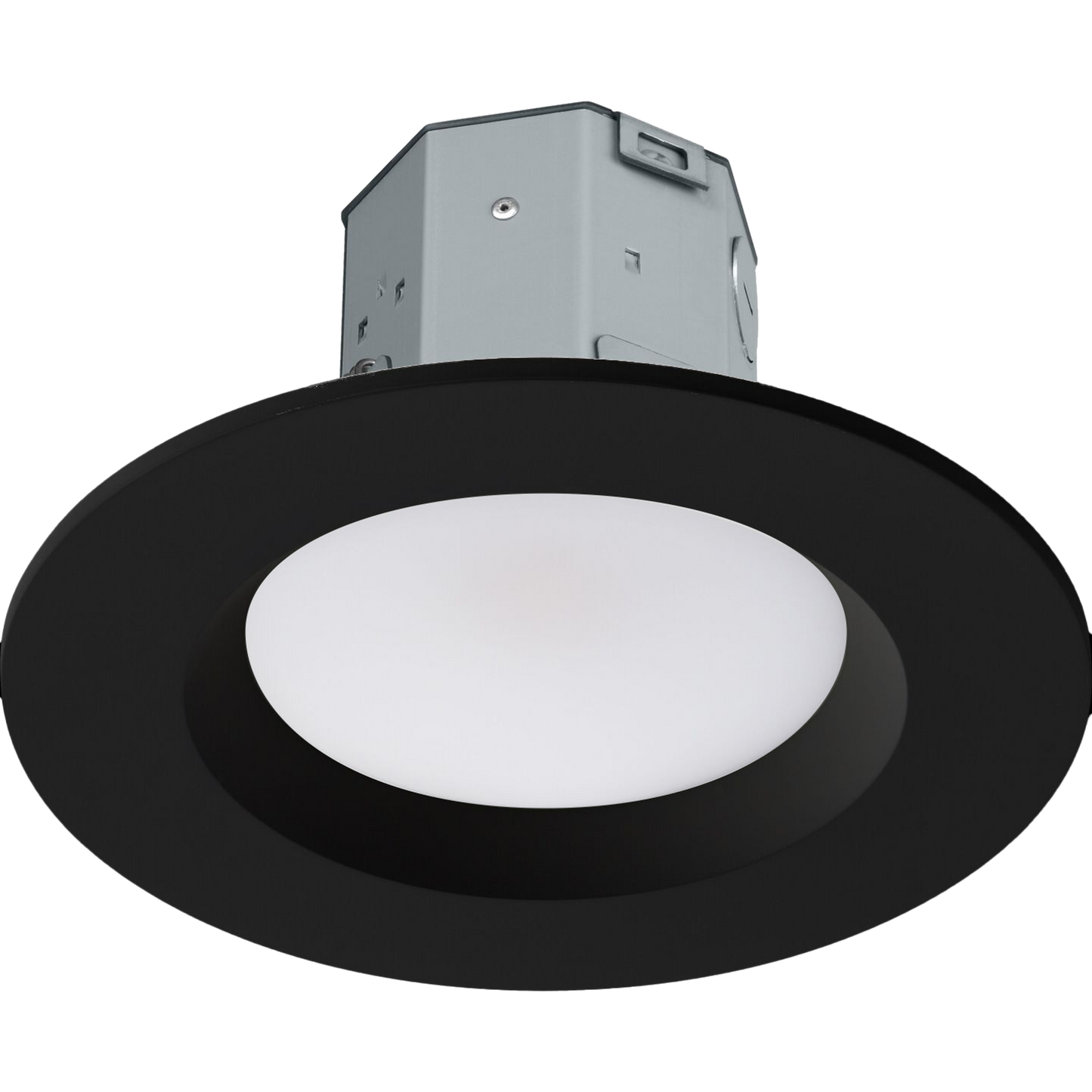 Lutron RRL-CD6BL-TW RadioRA 3 Lumaris 4" Remodeler LED Downlight for 5"-6" Cutouts 800 Lumens Tunable White 90+ CRI Black Trim