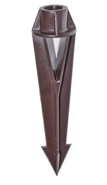 Dabmar Lighting LV-S2-F Plastic Female Heavy Duty Ground Spike in Black Finish