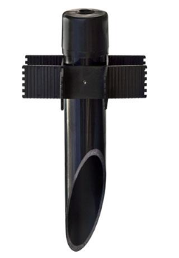 Dabmar Lighting LV-S6-B 2 1/2" x 1/2" PVC Ground Post Spike in Black Finish