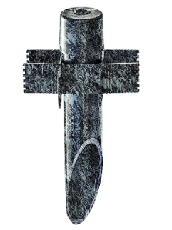 Dabmar Lighting LV-S6-VG 2 1/2" x 1/2" PVC Ground Post Spike in Verde Green Finish