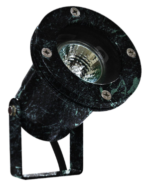 Dabmar Lighting LV108-L7-27K-VG Cast Alum Spot Light 12V 2-Pin LED 7W 2700K in Verde Green Finish
