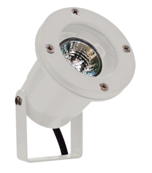 Dabmar Lighting LV108-L7-27K-W Cast Alum Spot Light 12V 2-Pin LED 7W 2700K in White Finish