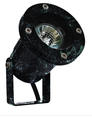Dabmar Lighting LV108-L7-65K-VG Cast Alum Spot Light 12V 2-Pin LED 7W 6500K in Verde Green Finish
