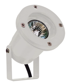 Dabmar Lighting LV108-W Cast Aluminum Directional Spotlight in White Finish