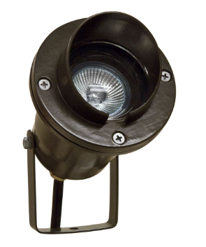Dabmar Lighting LV109-BZ Cast Aluminum Directional Spotlight with Hood, Bronze Finish